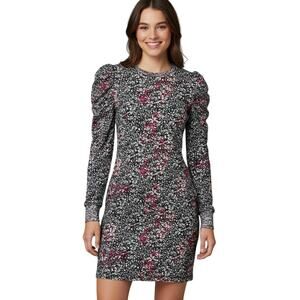 Rebecca Minkoff Janine Sweatshirt Dress Multicolor Puff Sleeve Cotton Women's XS